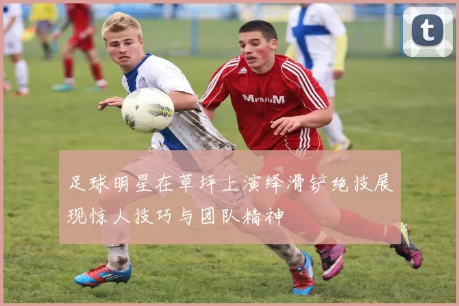 足球明星在草坪上演绎滑铲绝技展现惊人技巧与团队精神